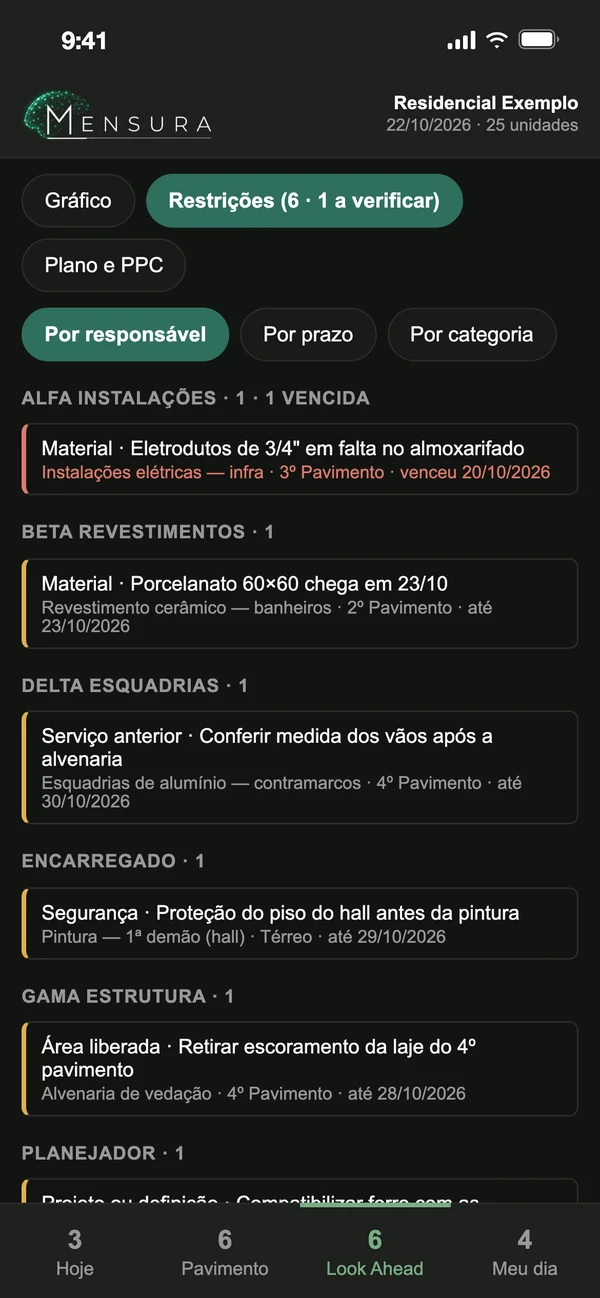 Restrições — obra fictícia